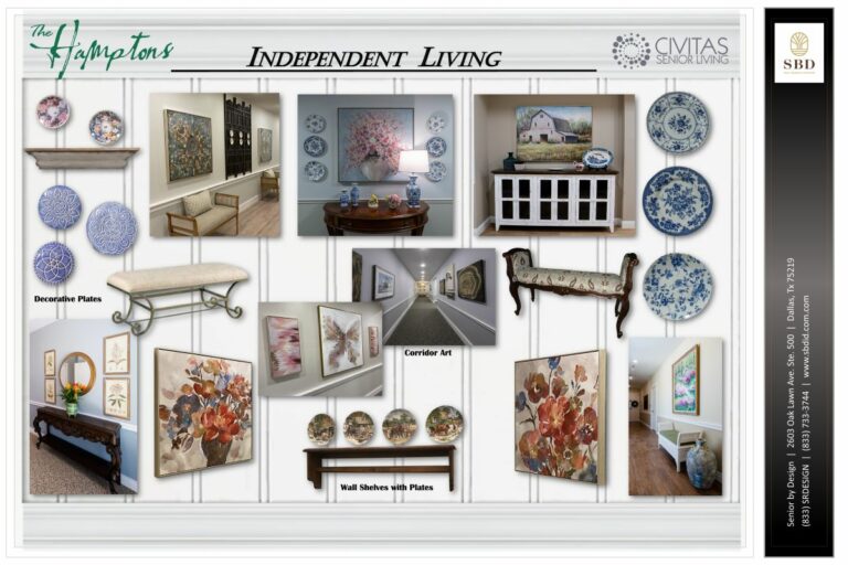 The Hamptons | Interior design board 1