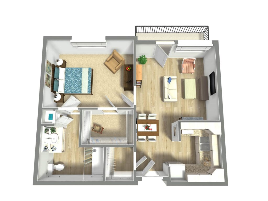 Senior Apartment Floor Plans in Tyler, TX | The Hamptons