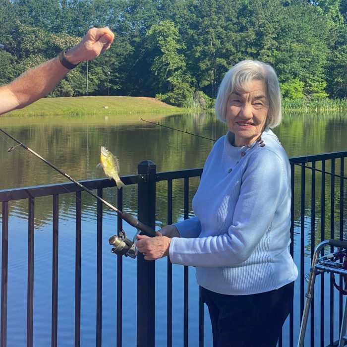 The Hamptons of Tyler | Seniors fishing