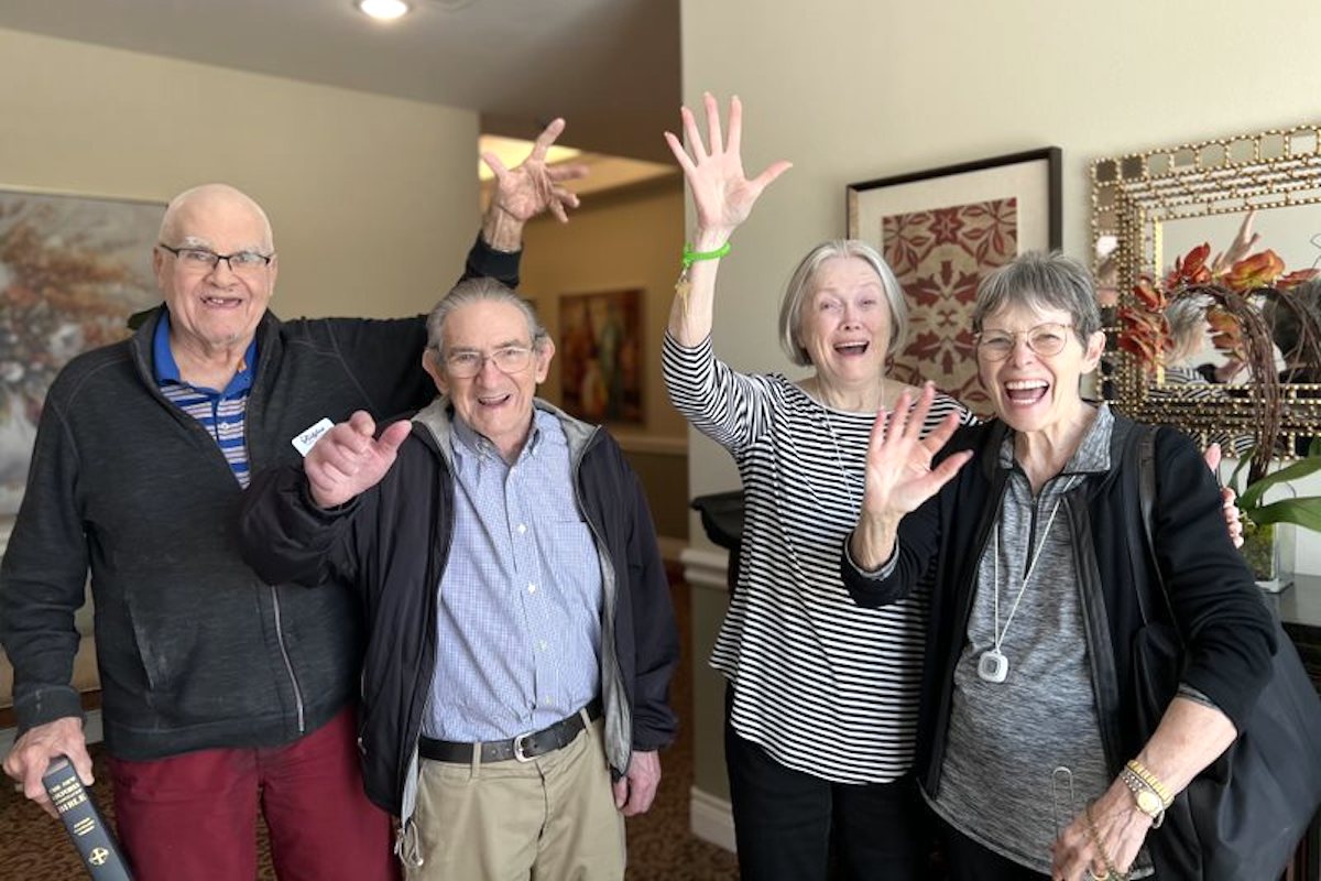 The Ridglea | Seniors waving