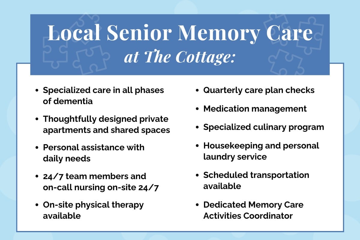 The Ridglea Senior Living | Senior Memory Support Infographic