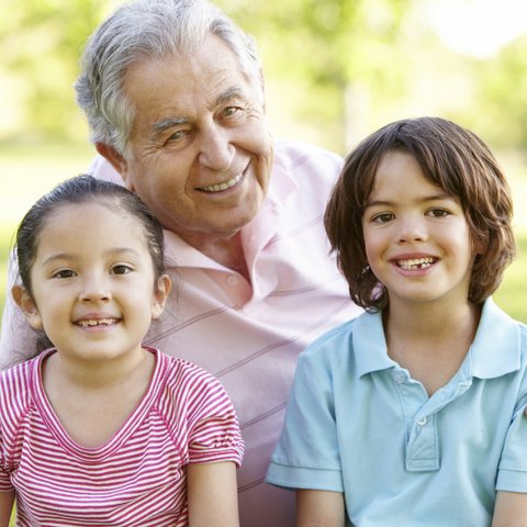 The Springs of Parc Hill | Senior man and his two grandchildren