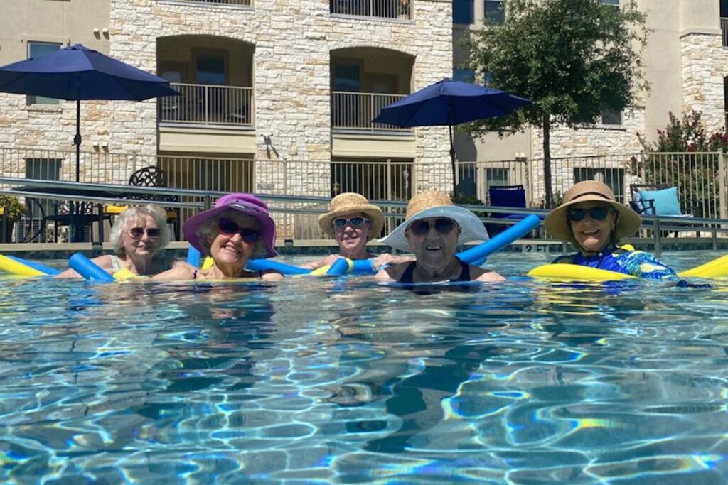 Civitas Senior Living | Seniors doing group swimming activities