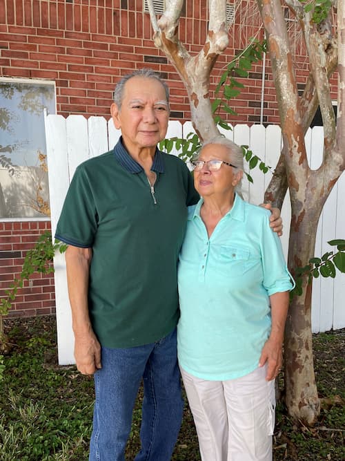 Valley View | Couple standing outside and celebrating their 60th wedding anniversary