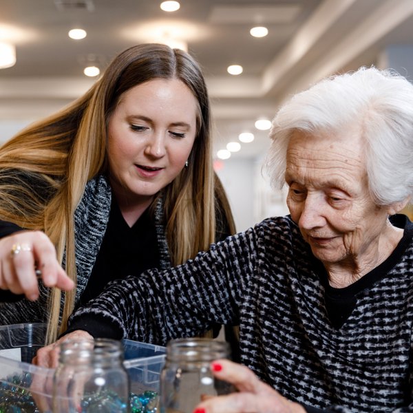 Valley View Senior Living | Senior and caregiving crafting