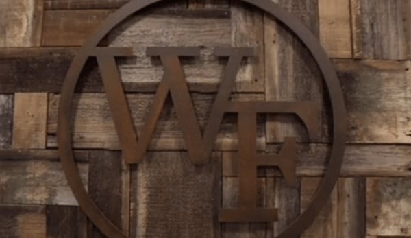 West Fork at Weatherford | WF initials carved in wood and hanging on the wall