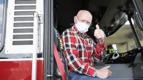 Civitas Senior Living | Miracle moment | Senior in a truck