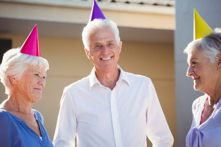 Ledgestone | Group of happy seniors celebrating