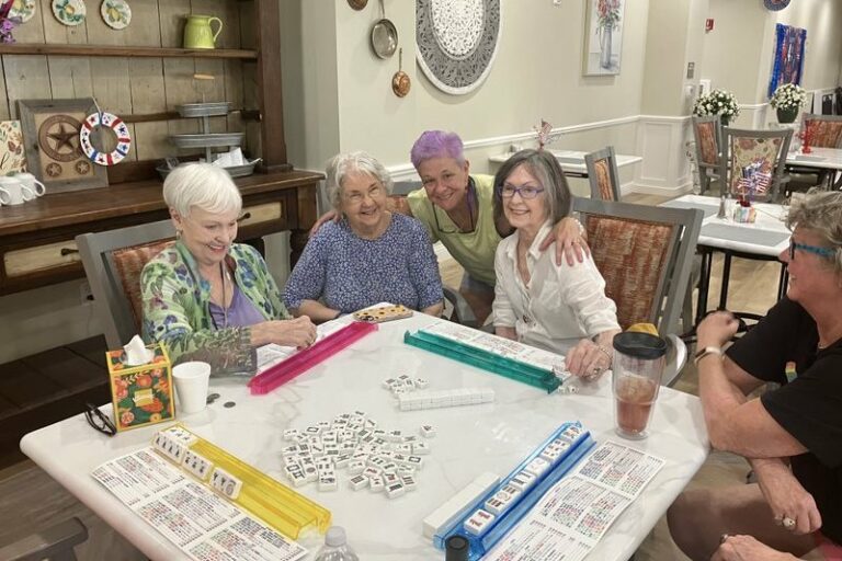 Harvest of Roanoke | Senior women playing Mahjong together