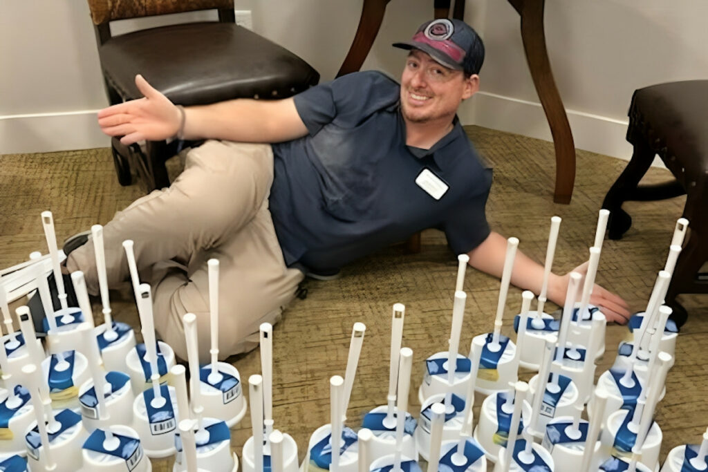 Alexis Pointe of Wimberley | Maintenance Director on the floor in a funny picture