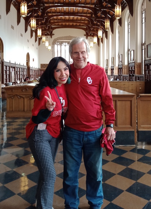 Stonecreek of Edmond | Senior visiting the church of his former university