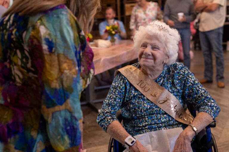 Legacy Oaks of Azle | Senior celebrating her 100th birthday