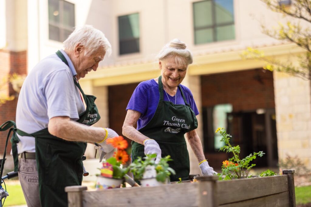 Civitas Senior Living | Seniors gardening together