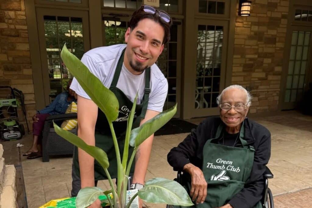 The Avenues of Fort Bend | Seniors gardening