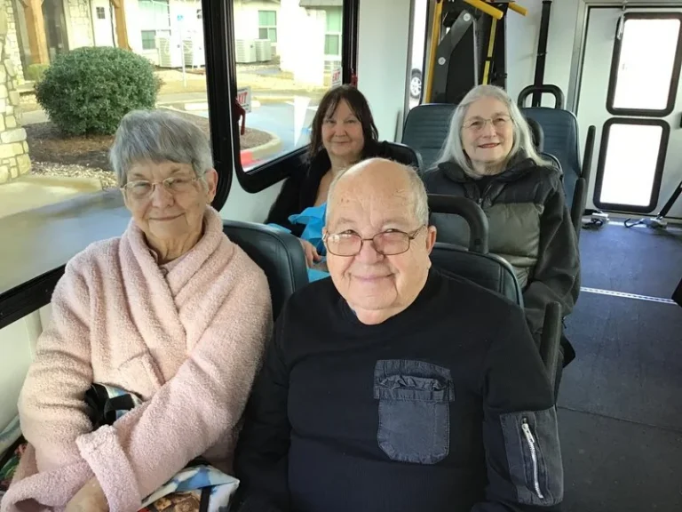 Residents going on an outing
