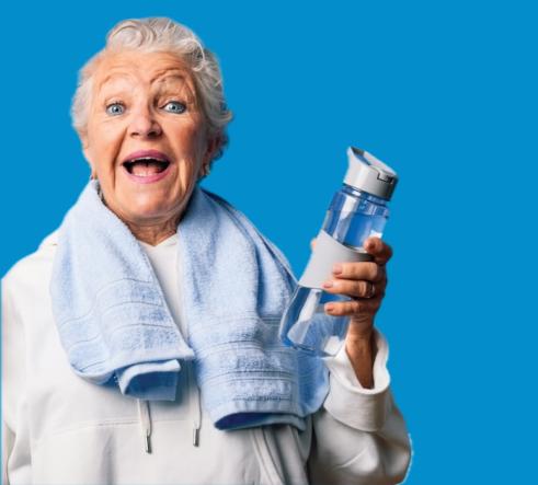 Civitas Senior Living | Woman staying hydrated