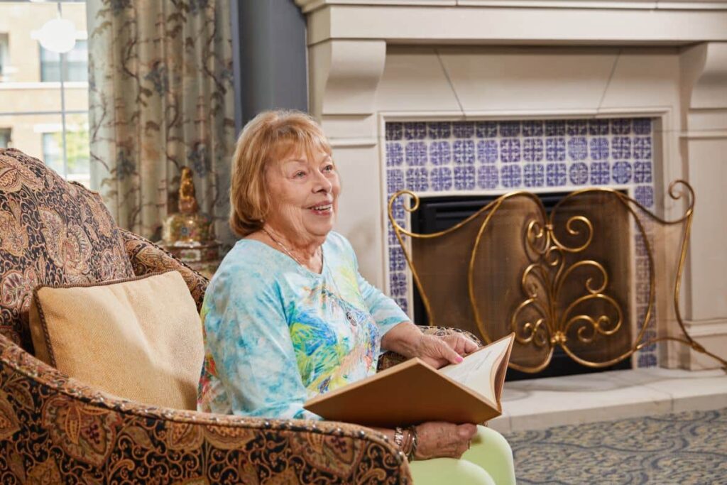 Civitas Senior Living | Senior reading a book