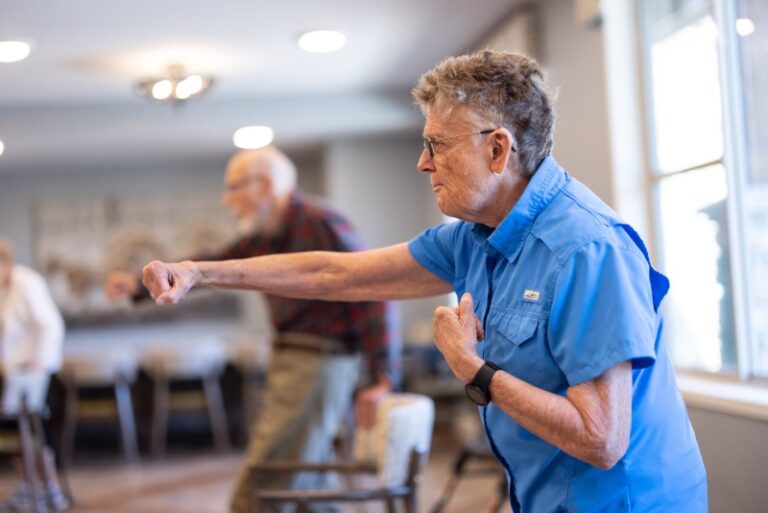 Ariel Pointe | Senior doing physical therapy