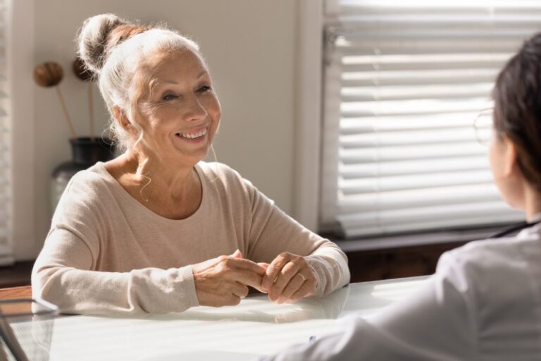Ariel Pointe | Senior doing speech therapy