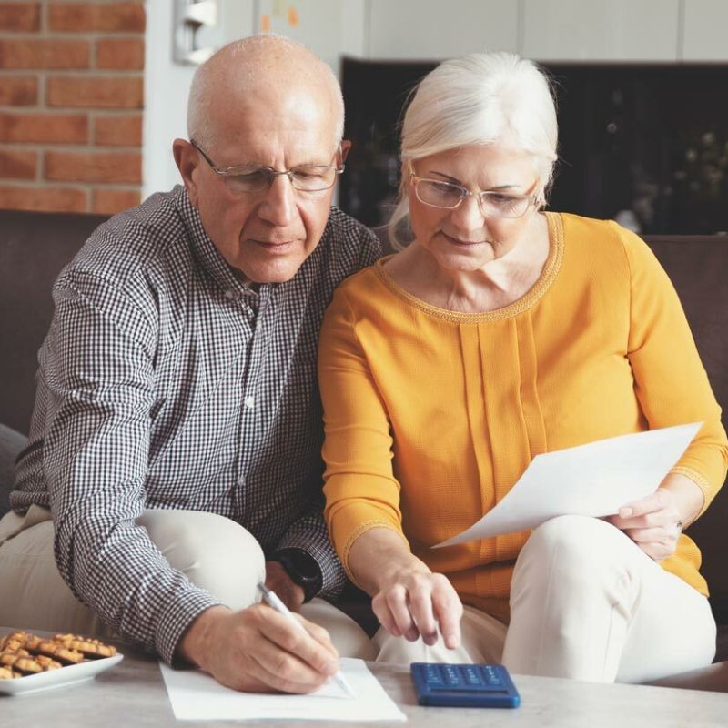 Ariel Pointe | Senior discussing finances