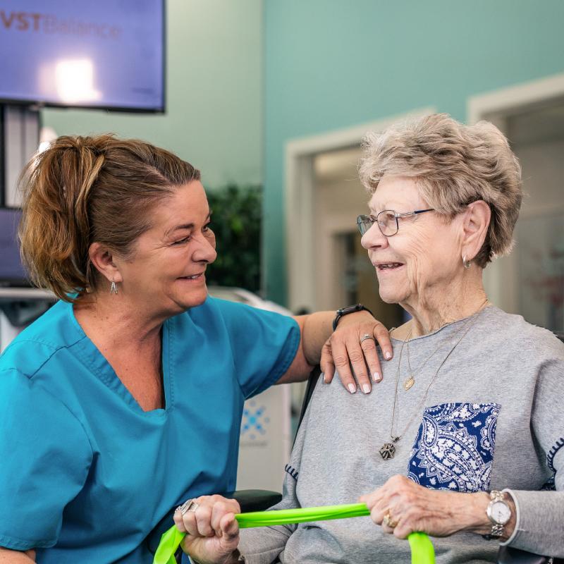 Ariel Pointe | Senior doing physical therapy