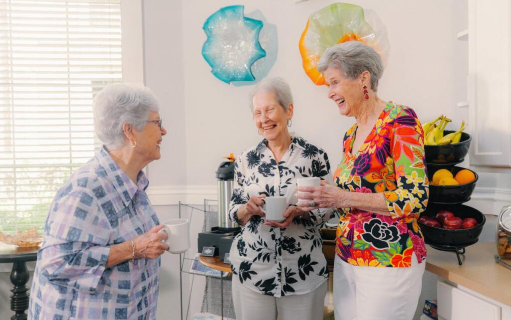 Civitas Senior Living | Seniors having coffee together