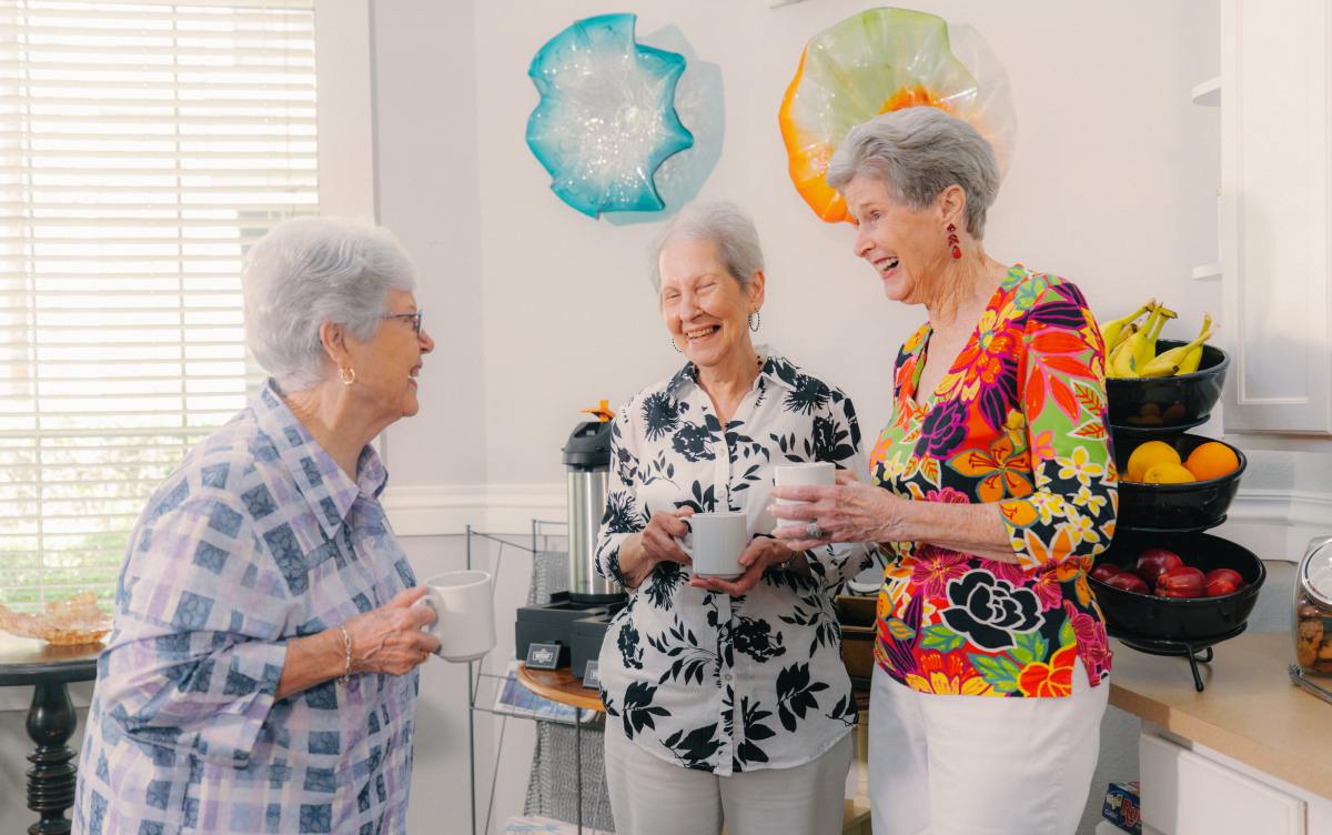 Civitas Senior Living | Seniors having coffee together