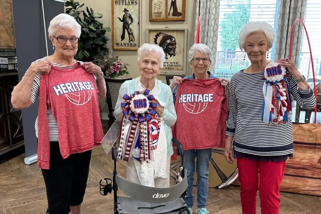 Residents Enjoy School Spirit Visit | Legacy Oaks of Midlothian