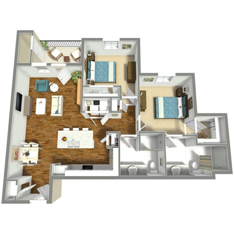 Ledgestone Senior Living | Two Bedroom, Two Bath