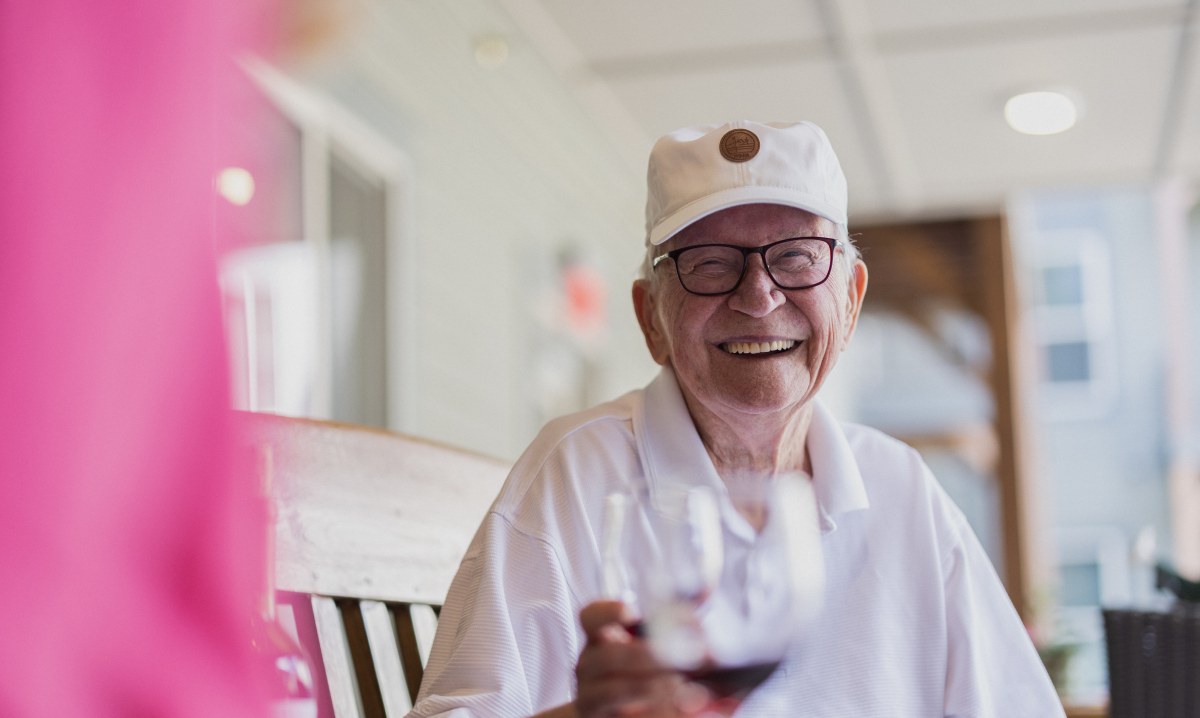 Civitas Senior Living | Seniors talking on the pporch