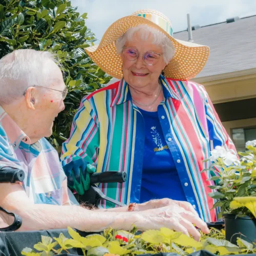 Civitas Senior Living | Seniors working in the garden