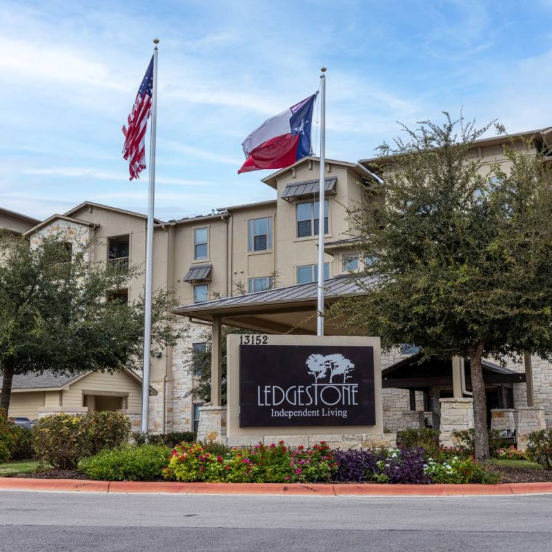 Ledgestone Senior Living | Community entrance