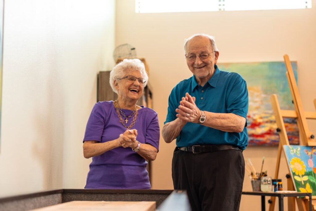 Civitas Senior Living | Senior playing a game
