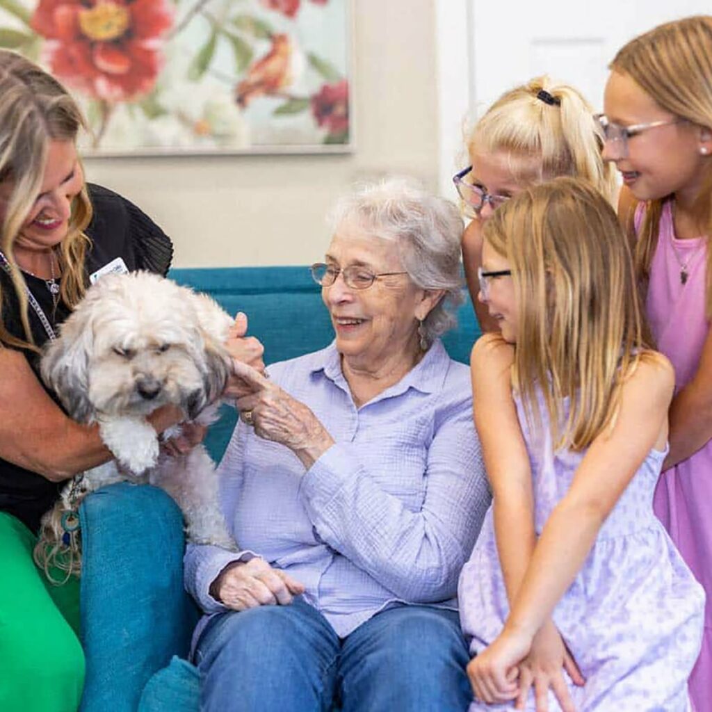 Midtowne | Memory care residents doing activities