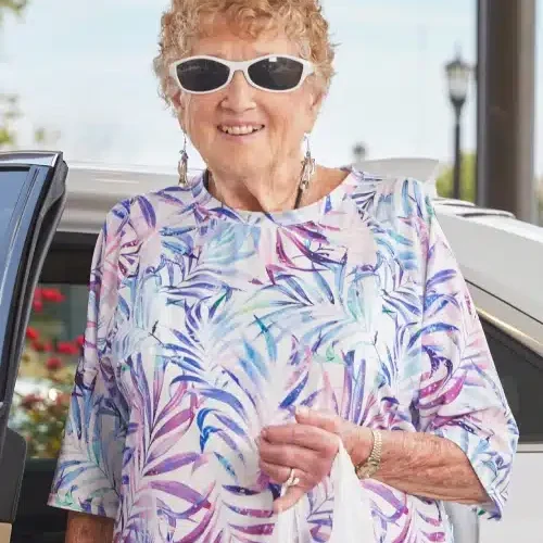 Civitas Senior Living | Senior woman entering a community