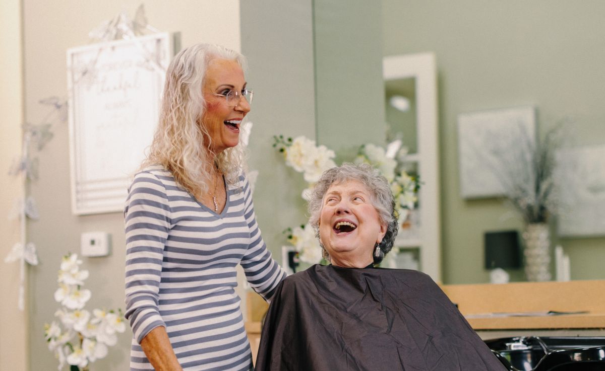 Civitas Senior Living | Senior in the salon