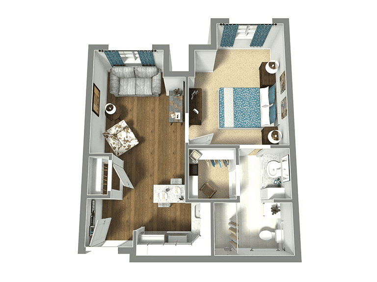 The Ridglea | One Bedroom