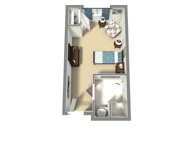 The Ridglea | The Theodore Private Floor Plan