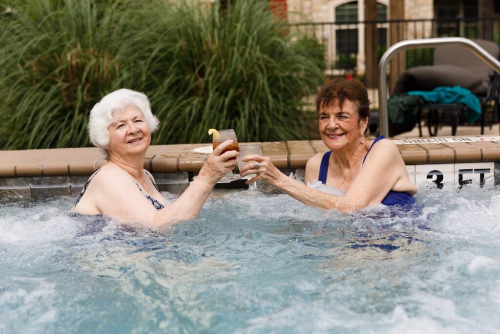 Civitas Senior Living | Senior women in a hot tub