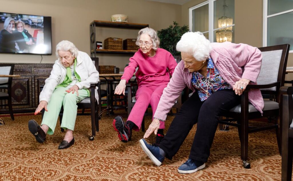 Legacy Oaks of Azle’s senior-friendly exercise programs are popular with our residents!