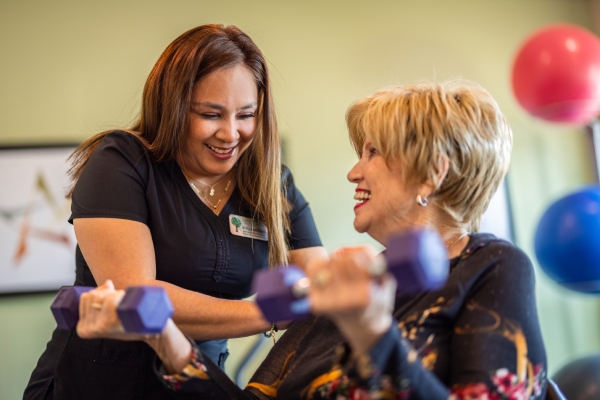 West Fork at Weatherford | Senior doing physical therapy