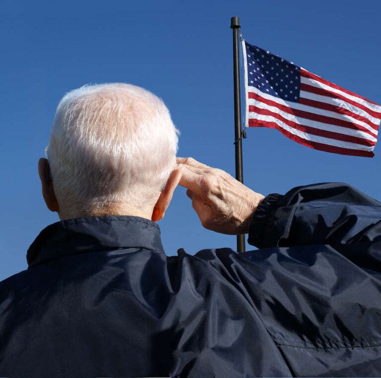 West Fork at Weatherford | Senior saluting