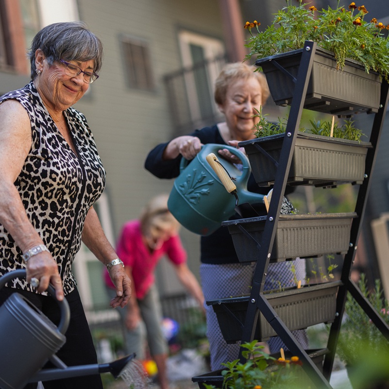 Autumn Wind | Senior woman at Green Thumb Club activity