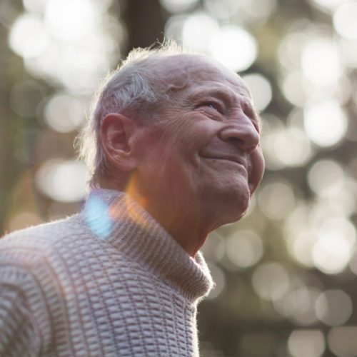 Autumn Wind | Senior man smiling outdoors